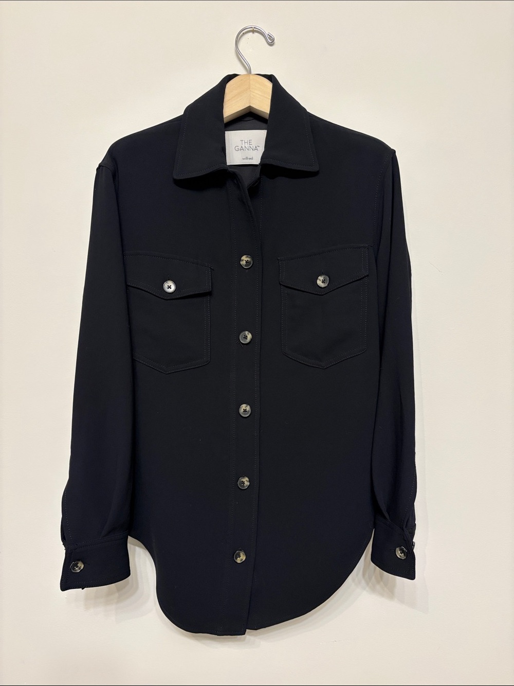 Aritzia Wilfred black crepette ganna jacket sz xxs worn once